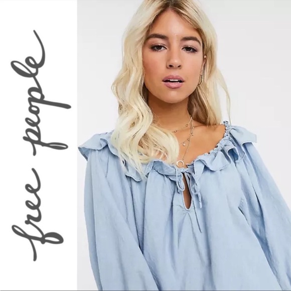 Free People Lily Of The Valley Ruffle Trim, P2P 22” - Picture 3 of 12